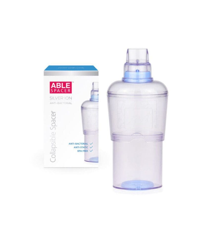 Able Asthma Collapsible Spacer Anti-Bacterial, Anti-static and BPA Free ...