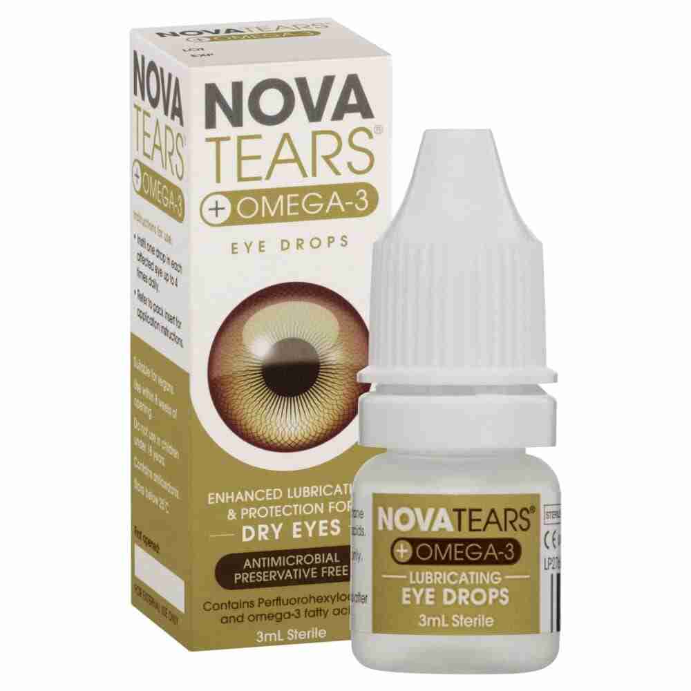 Novatears + Omega – 3 Eye Drops 3ml - Taylors Pharmacy