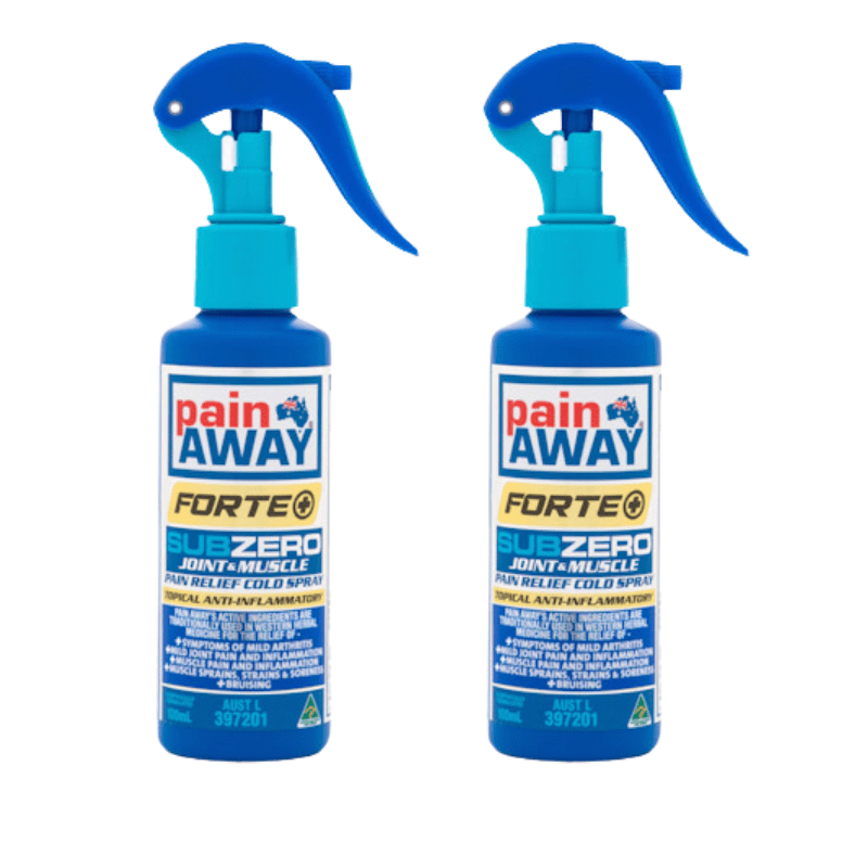 2 x Pain Away Sub Zero Joint & Muscle Pain Relief Cold Spray 100ml = 200ml