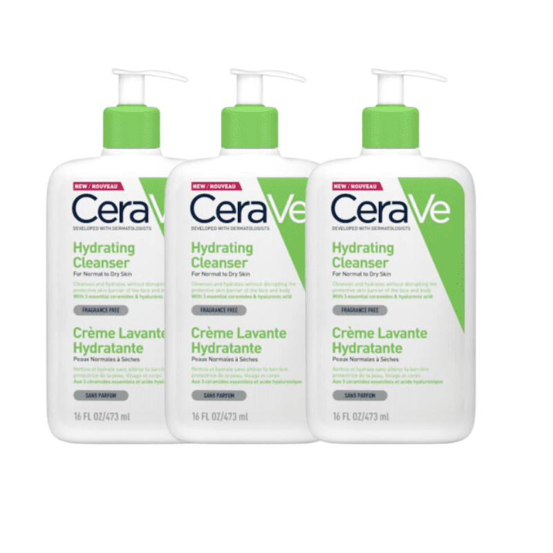 Lot of 3 Cerave Hydrating Cleanser