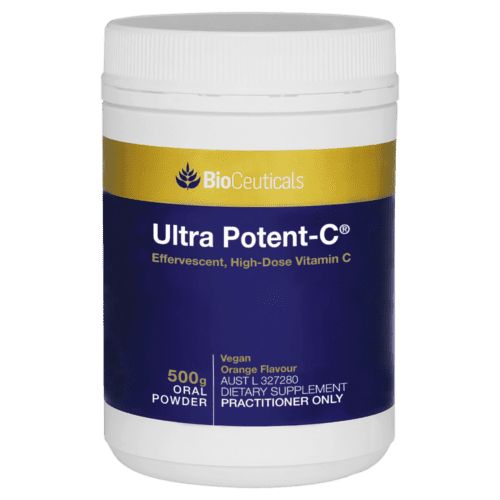 BioCeuticals Ultra Potent-C 500g Oral Powder High-Dose Vitamin C 2100mg Vegan Main Image