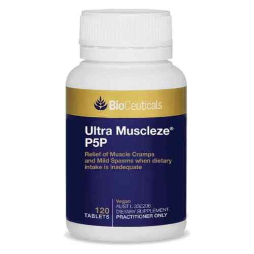 BioCeuticals Ultra Muscleze P5P 120 Tablets Muscles UltraMag® Magnesium Vegan Main Image