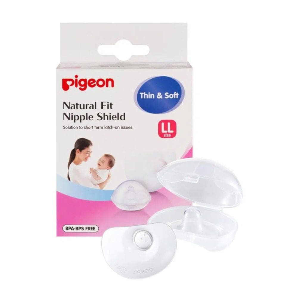 Pigeon Nipple Shield Silicone, Wide Contact Surface, BPA & BPS Free Size LL Main Image