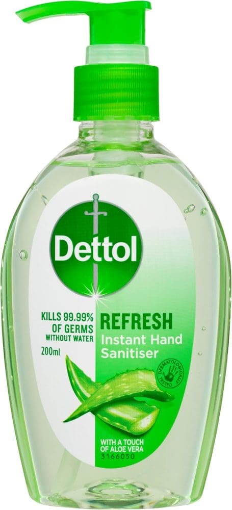 DETTOL 200mL HAND SANITISER HEALTHY TOUCH WITH ALOE VERA