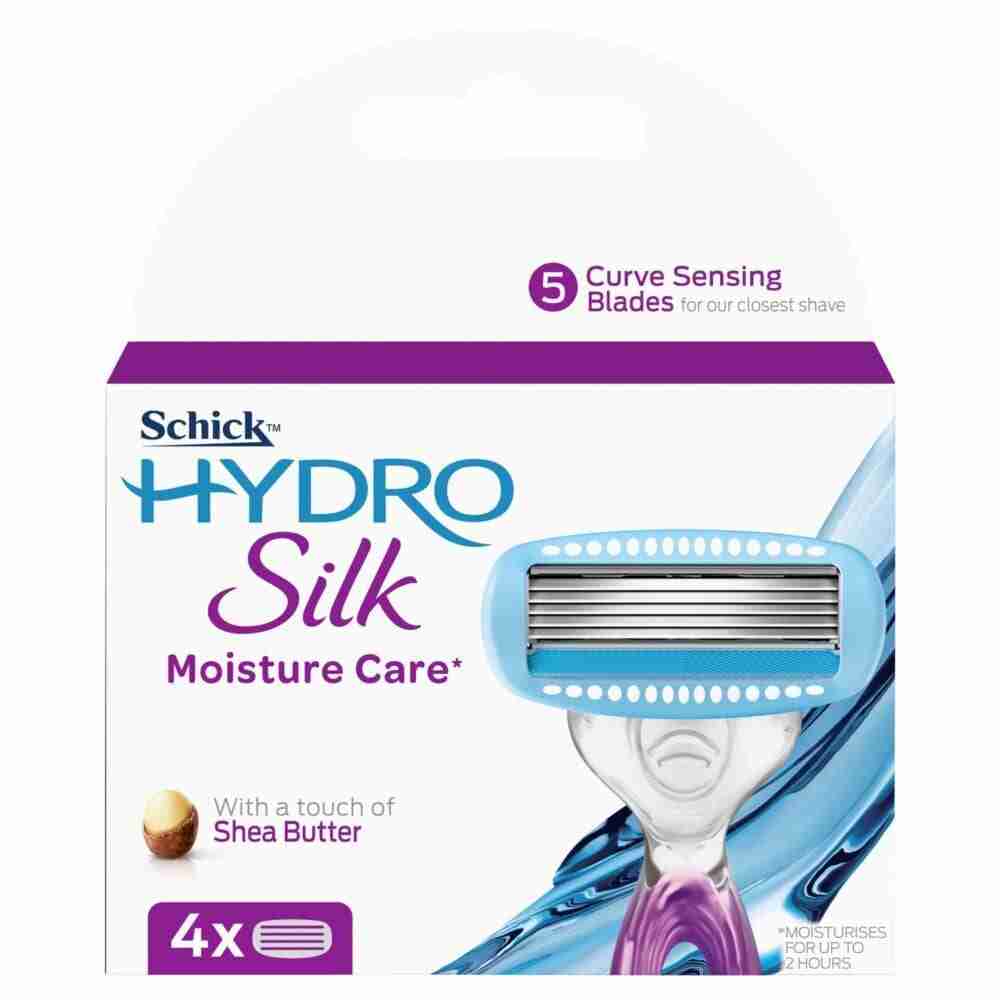 Schick Hydro Silk Razor Refills Moisture Care 4pk-1